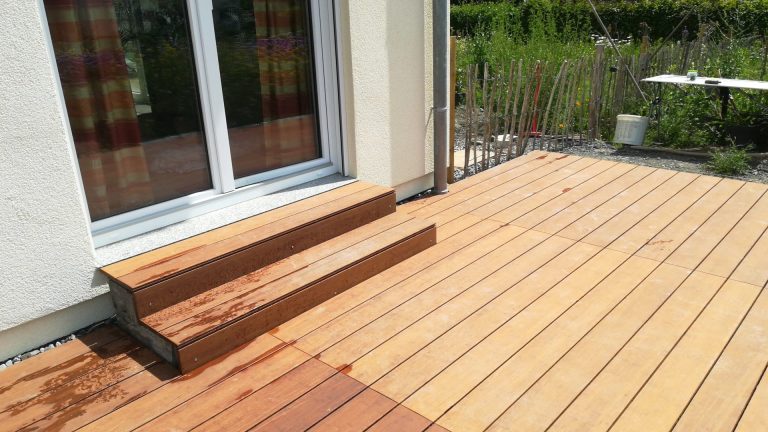 Terrasse aus Bambus