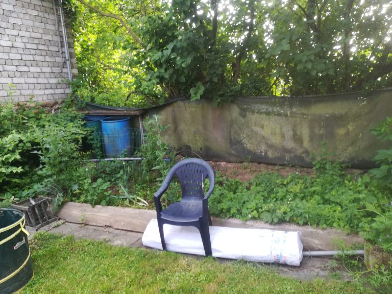 Garten vorher