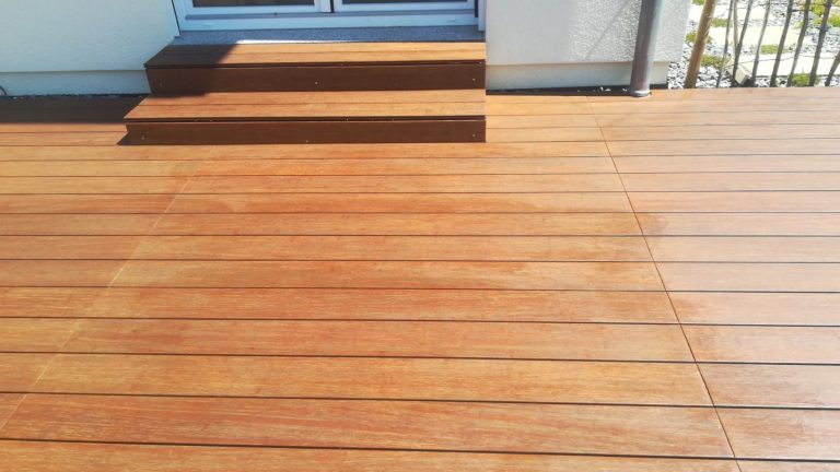 Terrasse aus Bambus